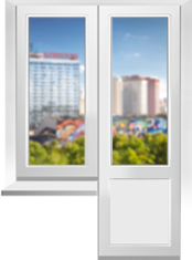 Балконный блок
                            пластиковый